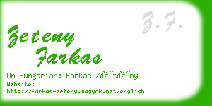 zeteny farkas business card